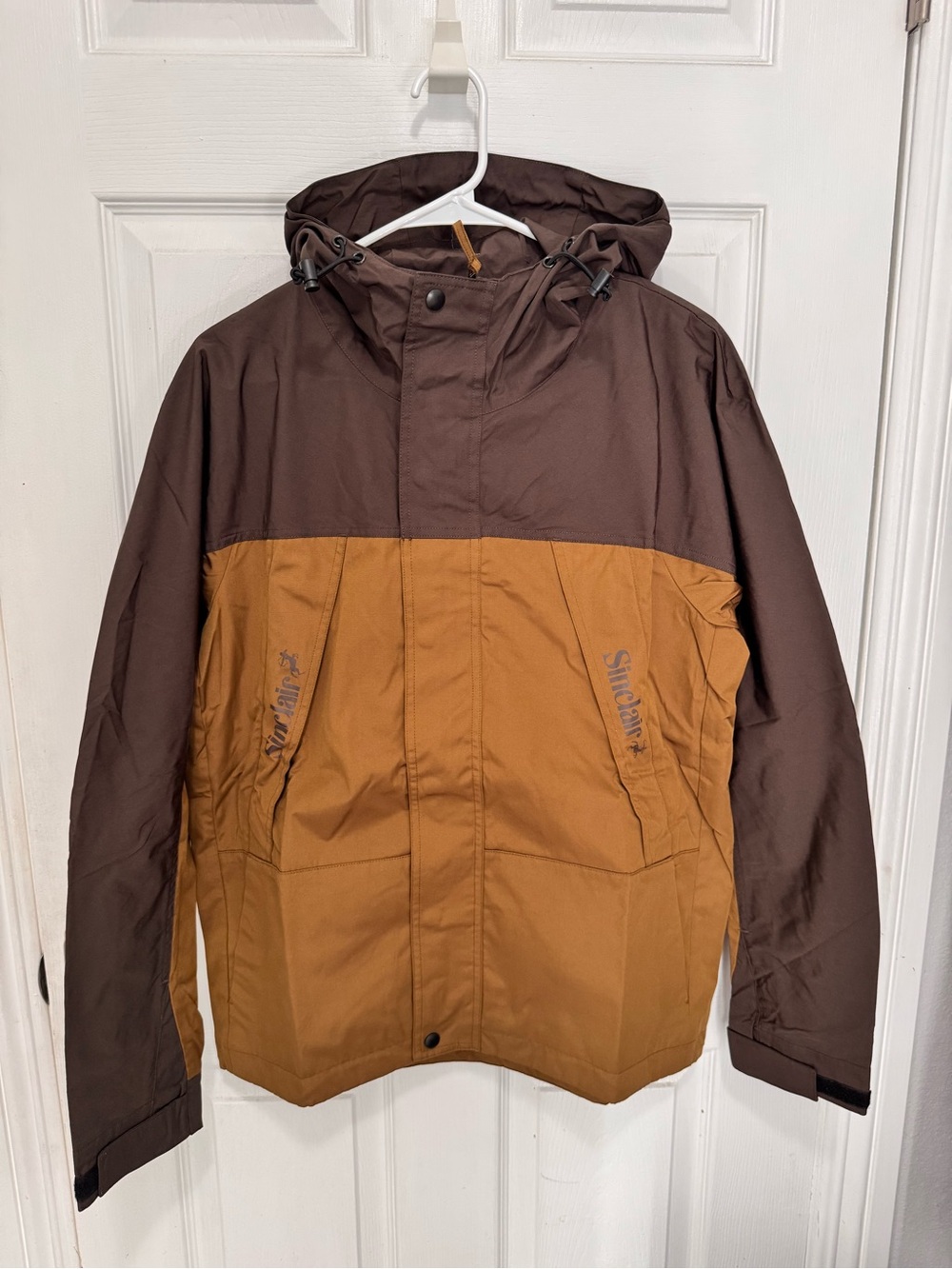 NWT SINCLAIR TWO TONE INTERIOR BROWN CARAMEL WORK JACKETS SIZE XS